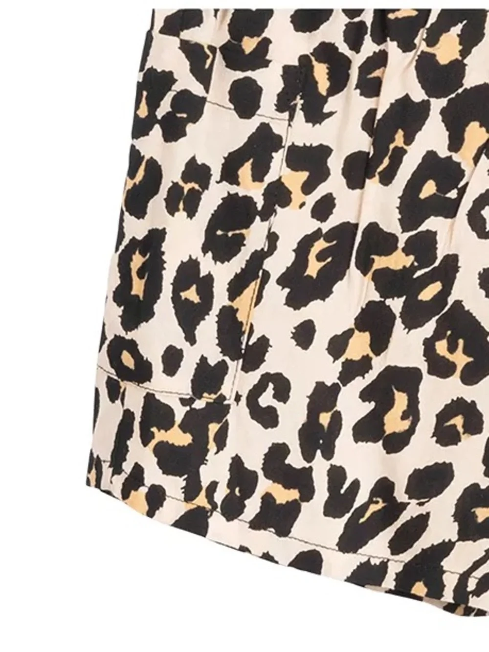 Rare Editions Baby Girls Black Ruffle Top & Leopard Shorts Set 18M